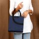 Handmade Navy Pigeon Sling Bag Leather Elegant
